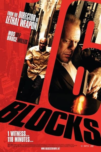 Download 16 Blocks (2006) Dual Audio {Hindi-English} Movie 480p | 720p BluRay 300MB | 800MB