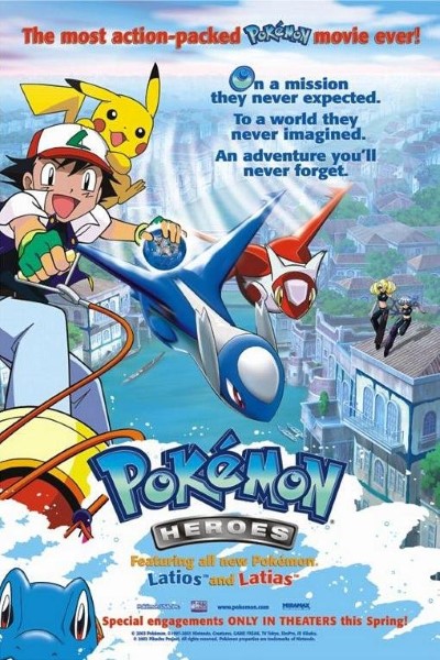 Download Pokémon Heroes (2002) Dual Audio {Hindi-English} Movie 480p | 720p | 1080p Bluray ESub